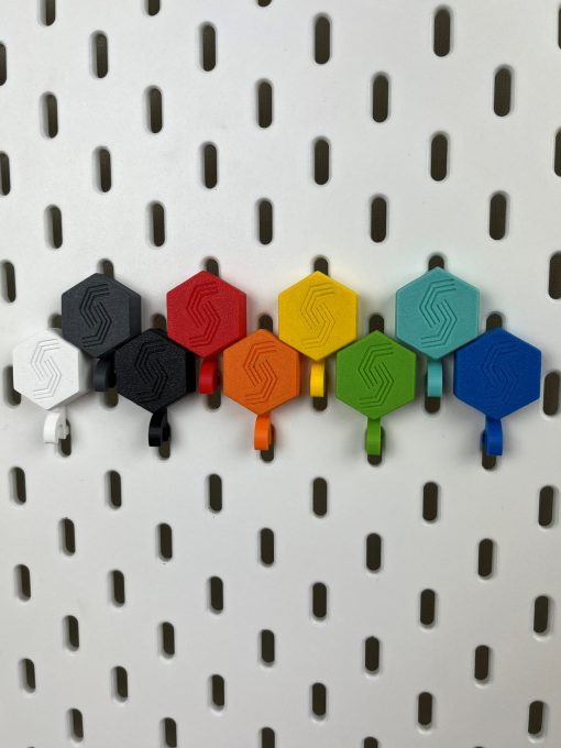 Magnet on Ikea Skadis perforated wall