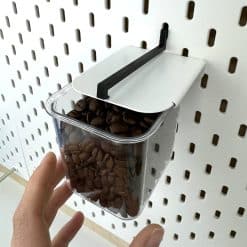 Box fuse IKEA Skadis container perforated wall